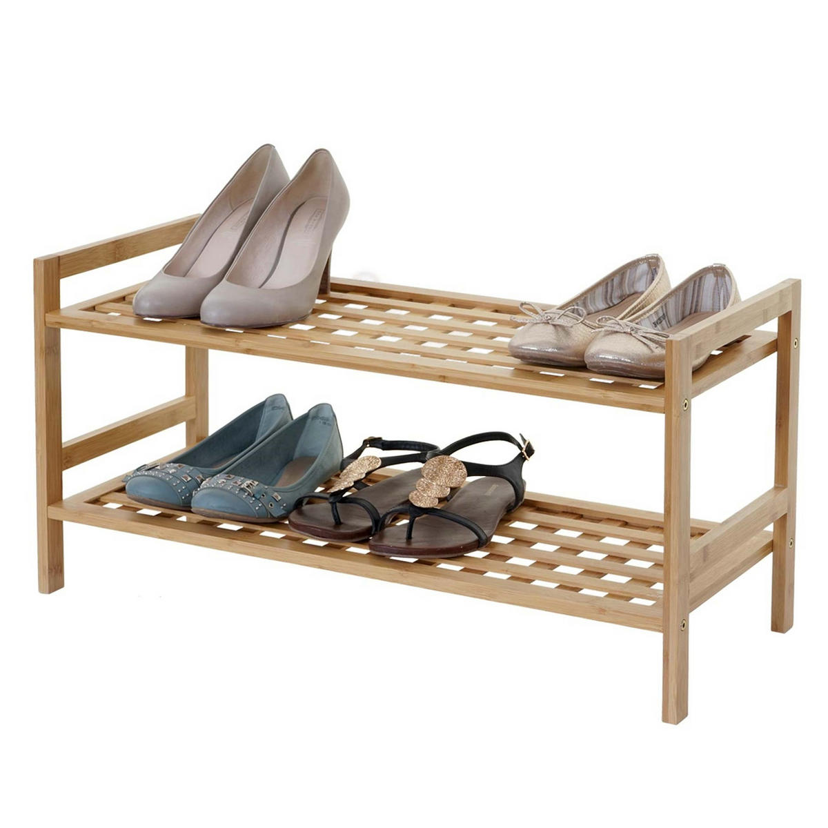 SCHUHREGAL Braun - Braun, Holz (69/35/27cm) - MCW