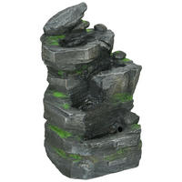 GARTENBRUNNEN, Kunstharz, Dunkelgrau - Dunkelgrau, Kunststoff (34/28/57cm) - Outsunny