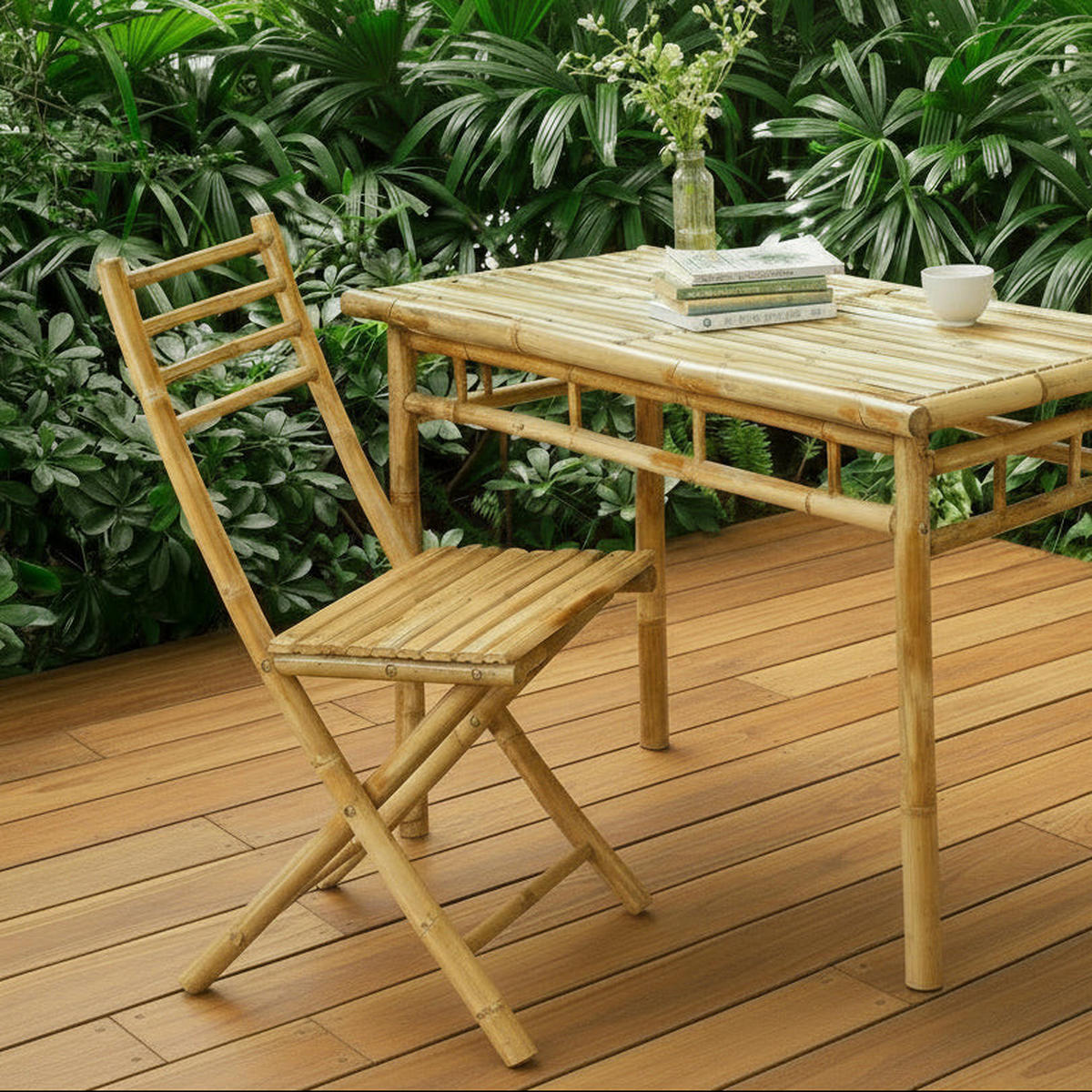 GARTENSTUHL 2er-Set Holz Braun - Braun, Holz (43/88.5/56.5cm) - Nordlys