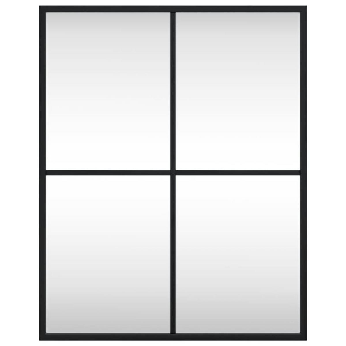 WANDSPIEGEL Schwarz 40x50 cm Rechteckig Eisen - Schwarz, Metall (40/50/50cm) - furnicato