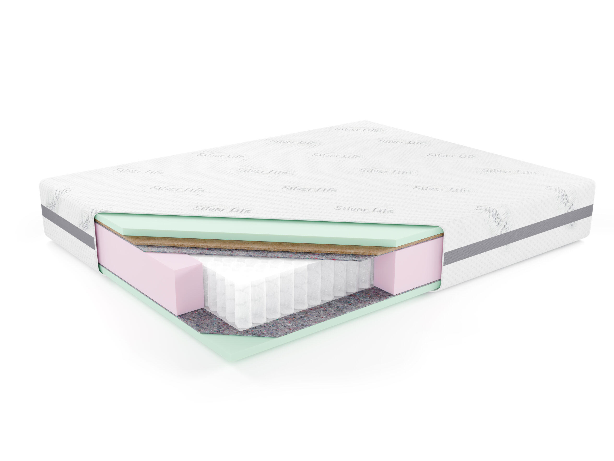 TASCHENMATRATZE Matratze RODOS, 200x200 cm, H3/H4 - Weiß, Textil (200/200cm) - Kaiser Möbel