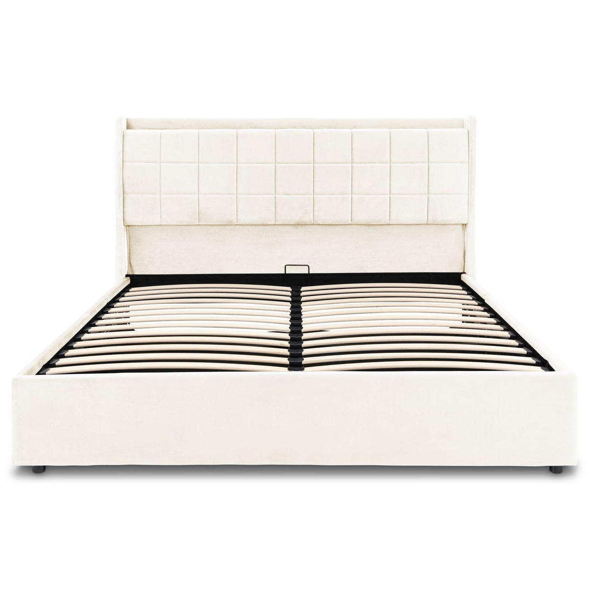 POLSTERBETT YARO 160x200 cm cremeweiß - Creme, Textil (160/200cm) - IDIMEX