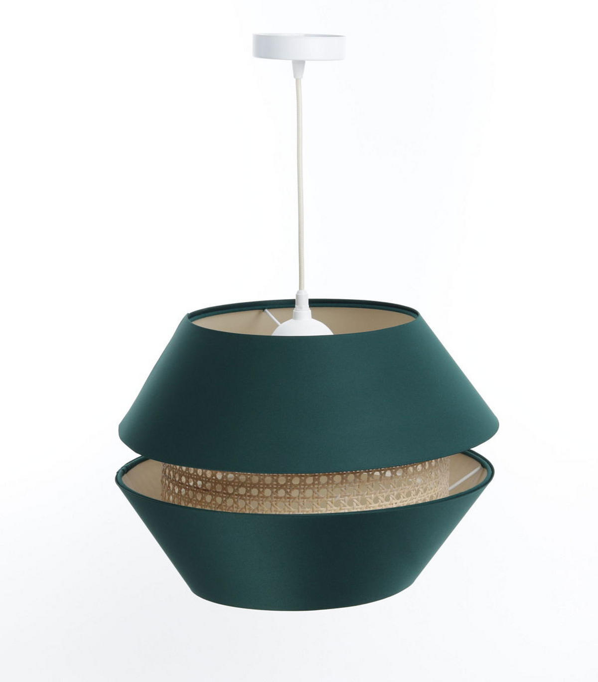 HÄNGELEUCHTE Grün 40/29 cm - Grün, Kunststoff (40/1.3/29cm) - ONZENO