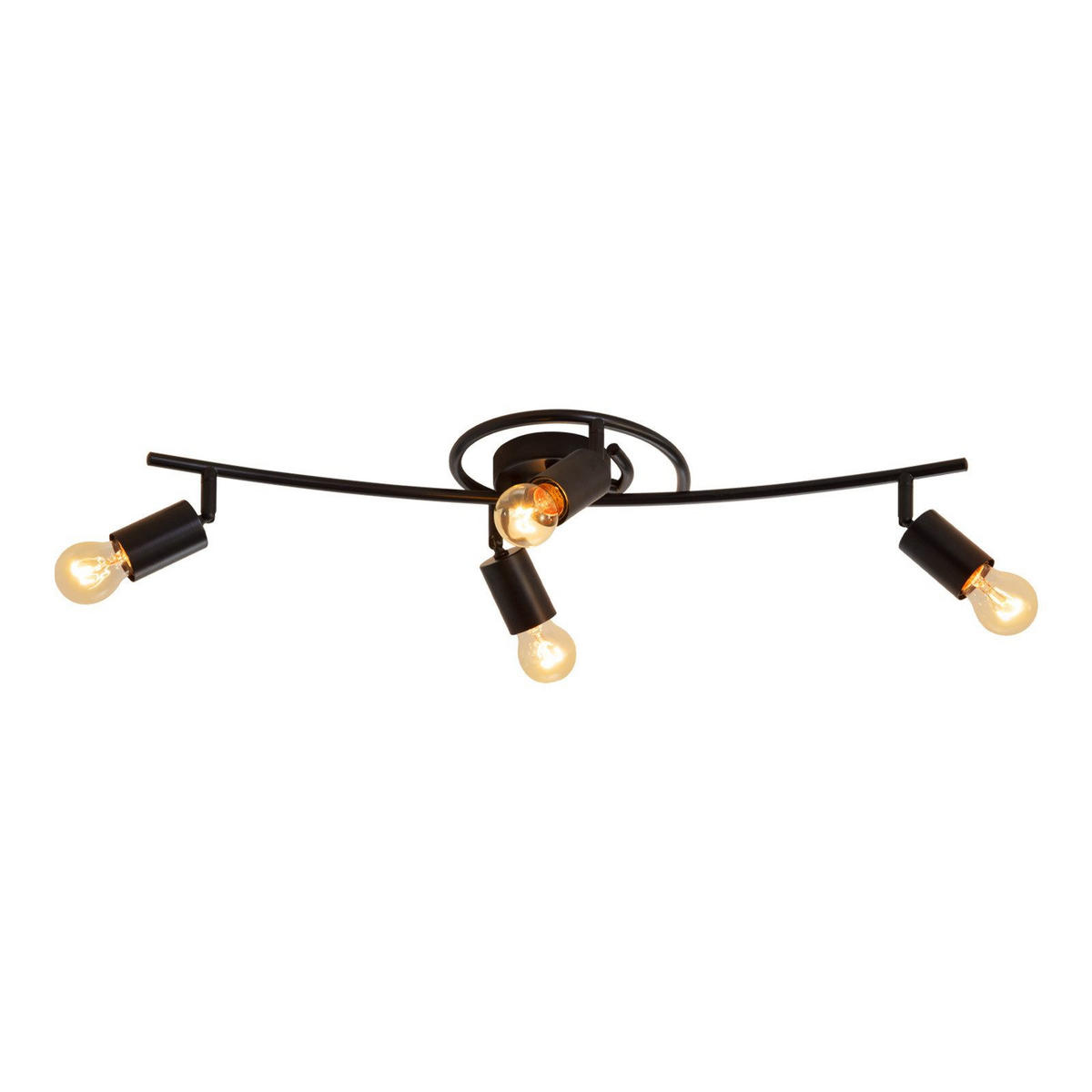 DECKENLEUCHTE Leighton 67/10/20cm - Schwarz, Metall (67/10/20cm) - Nettlife