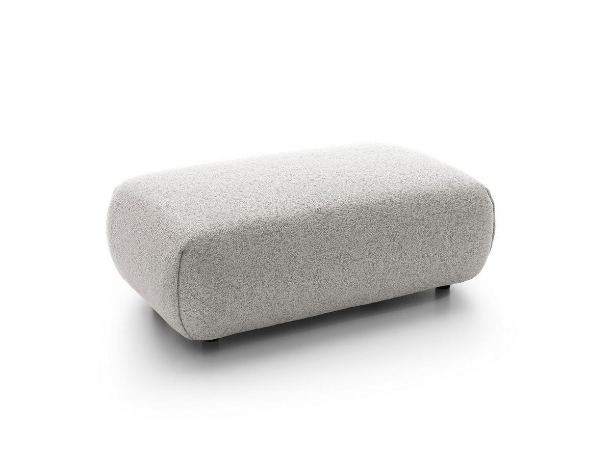 MASSENO Sitzhocker ZEST, Modern Polsterhocker, Fußhocker Grau - Grau, Holzwerkstoff/Kunststoff (70/42/113cm) - MASSENO