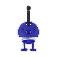 TASCHENANHÄNGER Bag tag blau 10,5 x 8 cm - Blau, Kunststoff (8/1/10.5cm) - Hoptimist