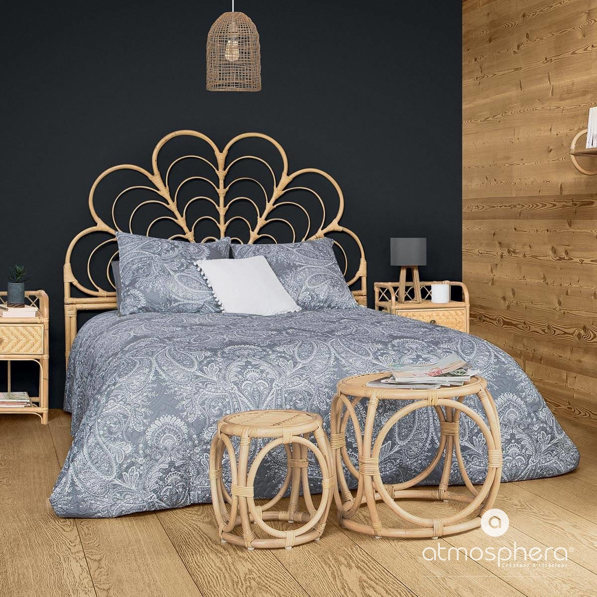 TAGESDECKE Set Marie 240/260 cm - Grau, Textil (240/260cm) - Atmosphera Createur d´interieur