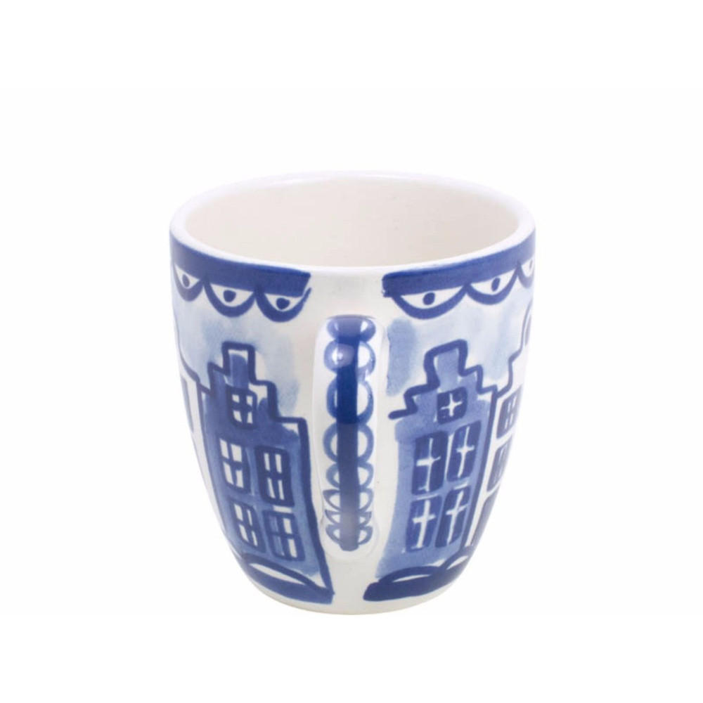 MINI-BECHER Arm in Arm in Blau - 200 ml - Multicolor, Keramik (0.2L) - Blond Amsterdam