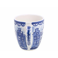 MINI-BECHER Arm in Arm in Blau - 200 ml - Multicolor, Keramik (0.2L) - Blond Amsterdam