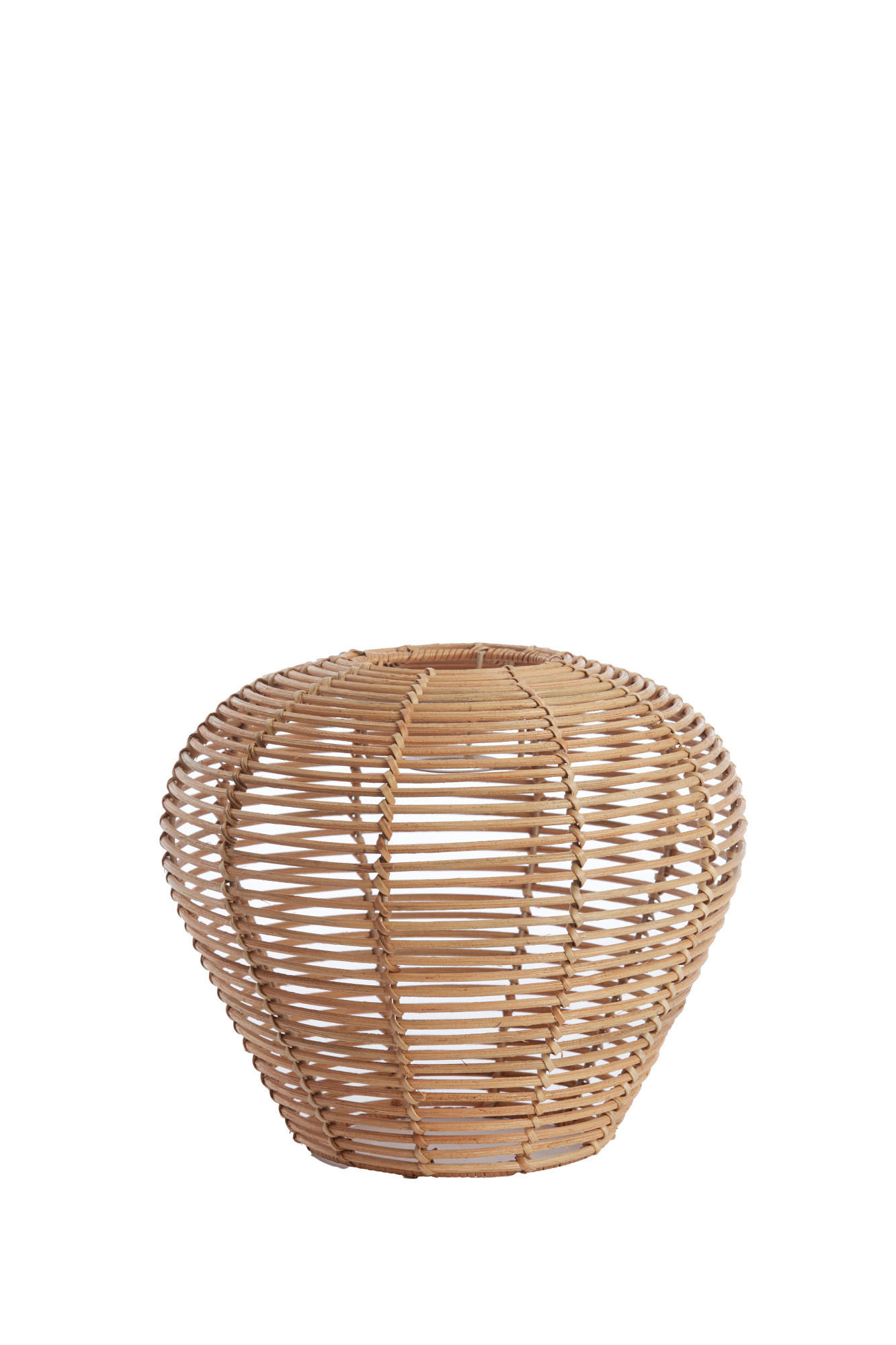 LAMPENSCHIRM Lettland Braun Ø29/25 cm - Braun, Holz (29/29/25cm) - Light & Living
