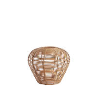 LAMPENSCHIRM Lettland Braun Ø29/25 cm - Braun, Holz (29/29/25cm) - Light & Living