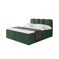 BOXBETT mit Matratze H4 - NINA - 200x200 cm Grün - Waldgrün, Holzwerkstoff (200/200cm) - ALTDECOR