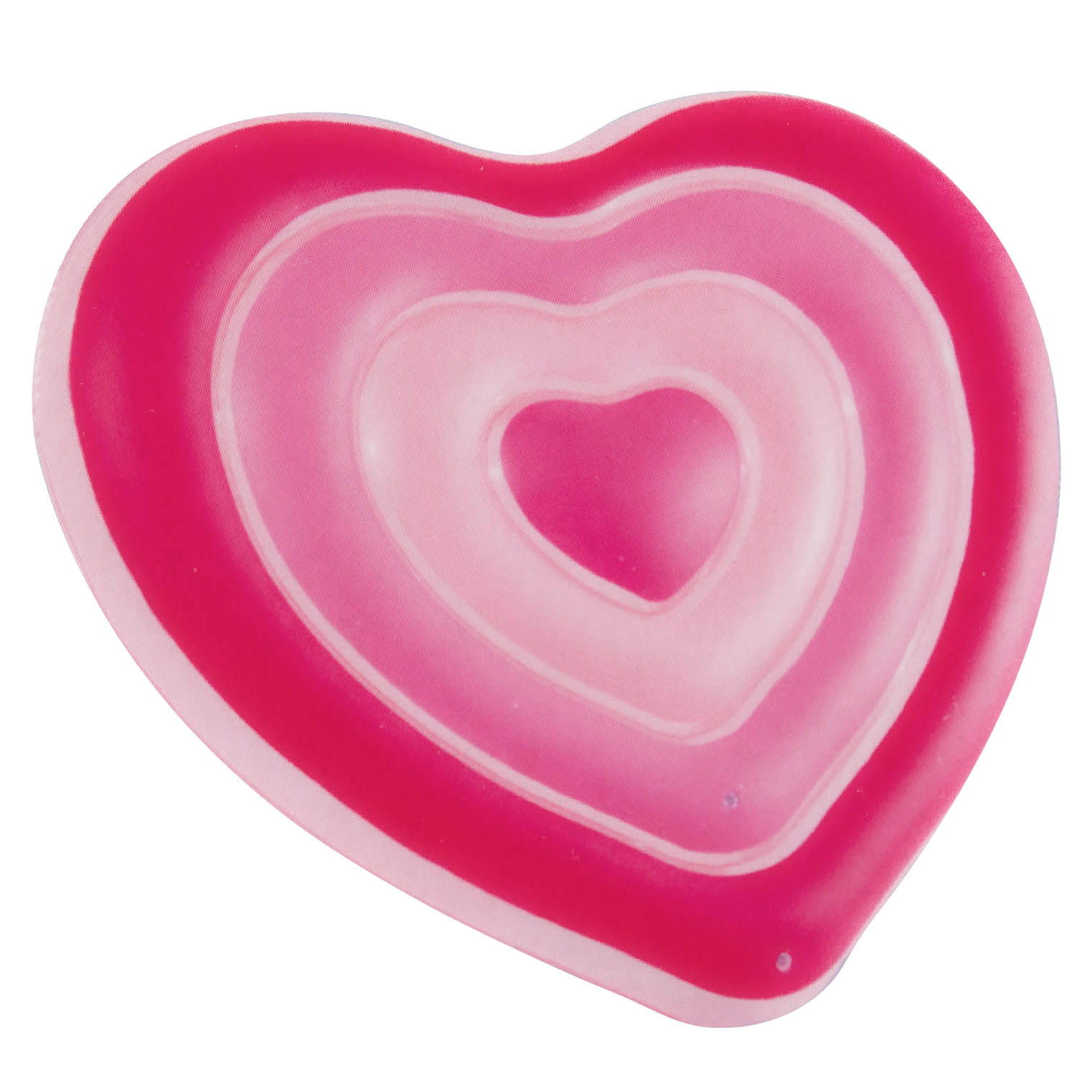 LUFTMATRATZE Herzform Love - Rosa, Kunststoff (135/25/155cm)