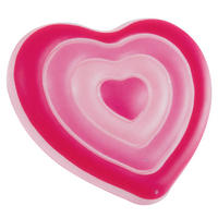LUFTMATRATZE Herzform Love - Rosa, Kunststoff (135/25/155cm)