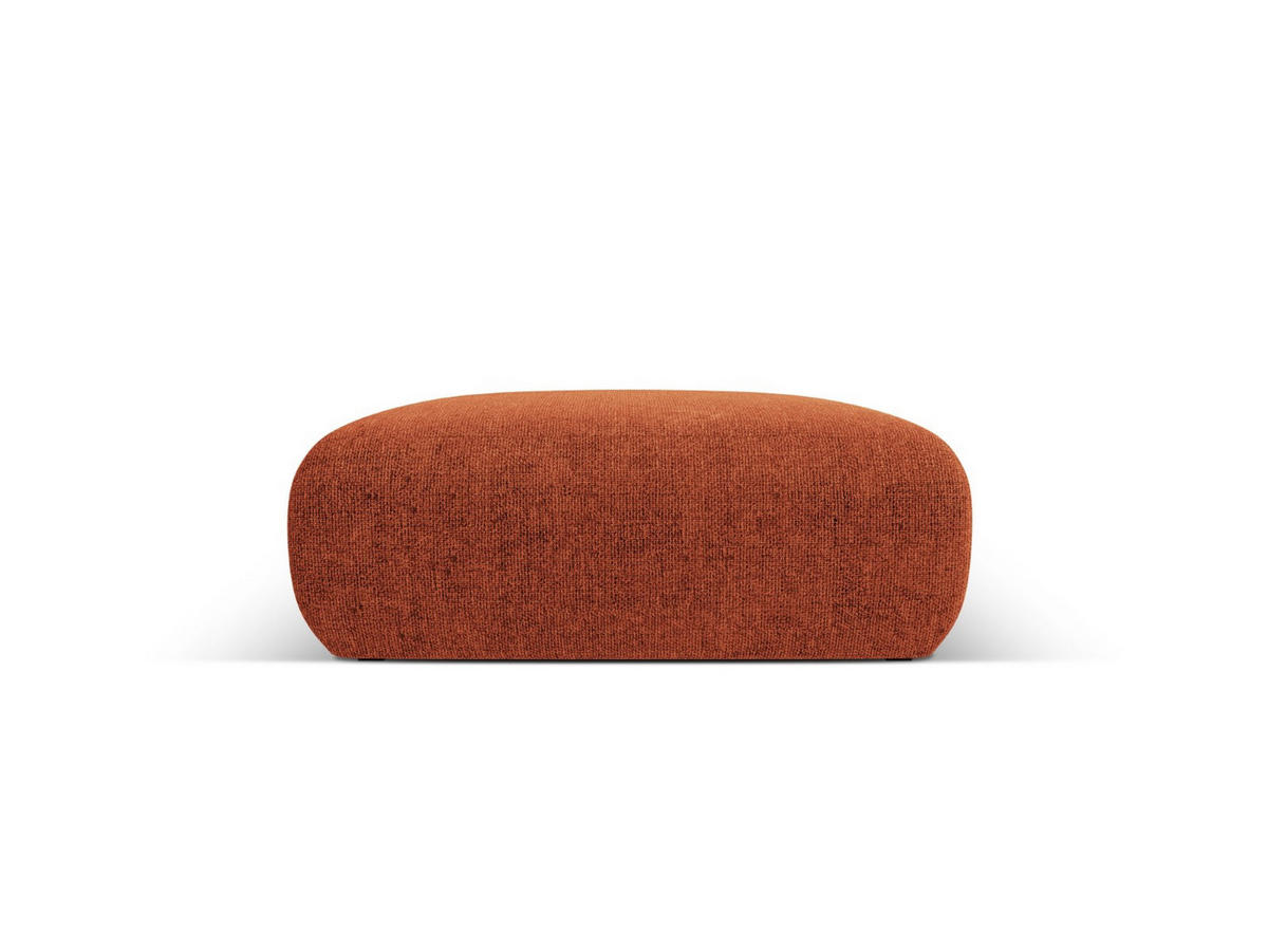 POUF Molino aus Chenille-Stoff terrakotta - Terra cotta, Textil (100/36/100cm) - Micadoni