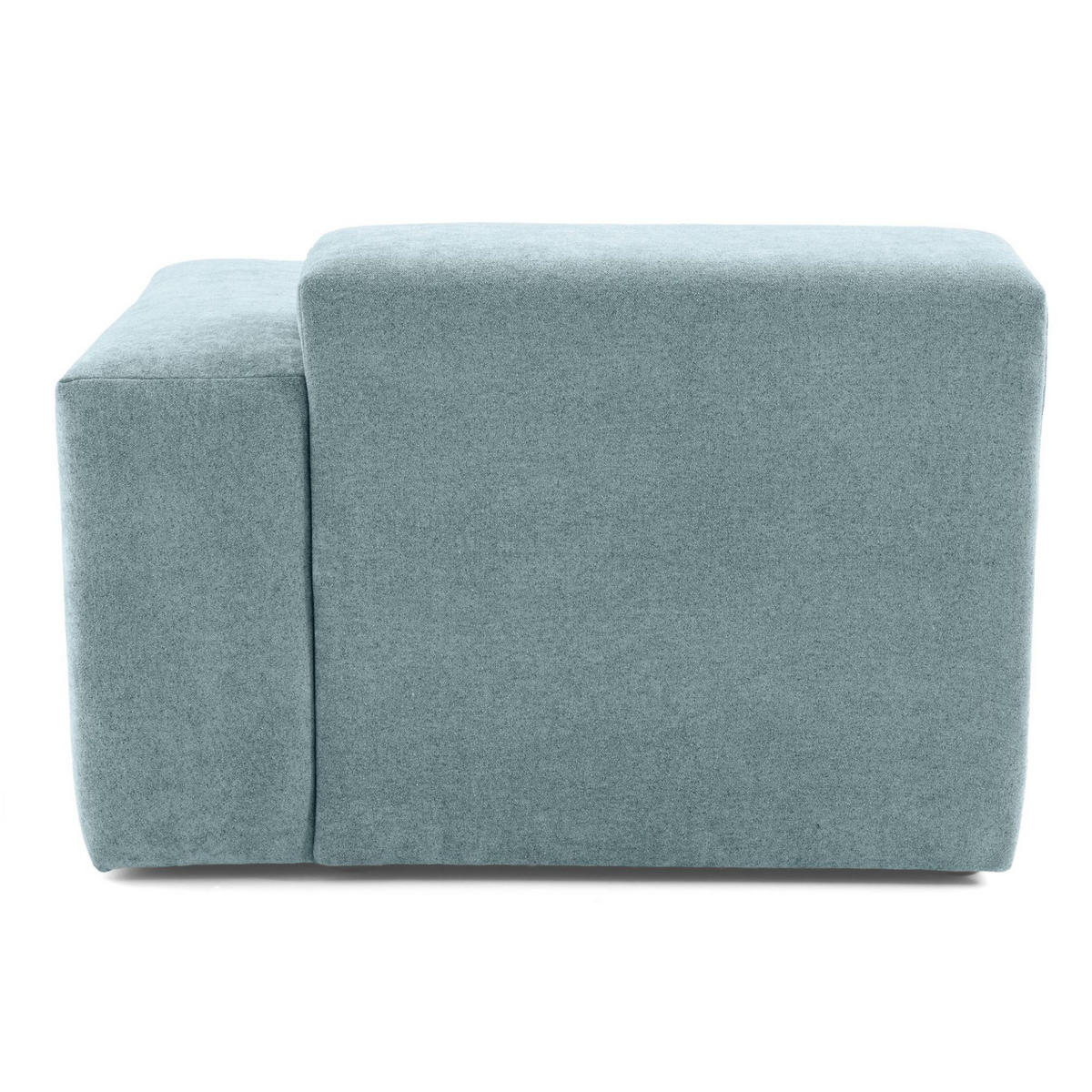 3-SITZER modulares Sofa HEAVEN SET 1 Links, Breite 255 cm Webstoff Blaugrau - Blaugrau/Schwarz, Holz/Kunststoff (255/71/102cm) - Muffo
