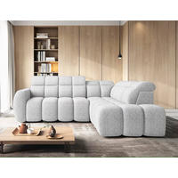 SOFA Falconn – Modernes Ecksofa mit Elektrischem Sitzvorschub und Integriertem Bettkasten - Chromfarben/Gelb, Holz/Textil (25.8/20.8cm) - Eltap