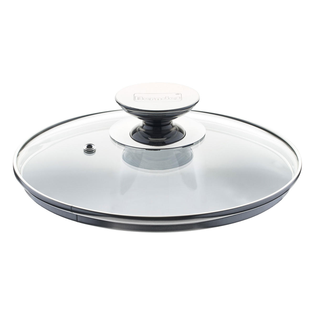 SPEZIALGLASDECKEL mit Edelstahlknauf, Transparent, 20 cm - Transparent, Metall (43/25/6cm) - Berndes