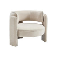 SESSEL aus Stoff – Beige – ZORIMO - Beige, Textil (91/73/86cm) - Vente-Unique