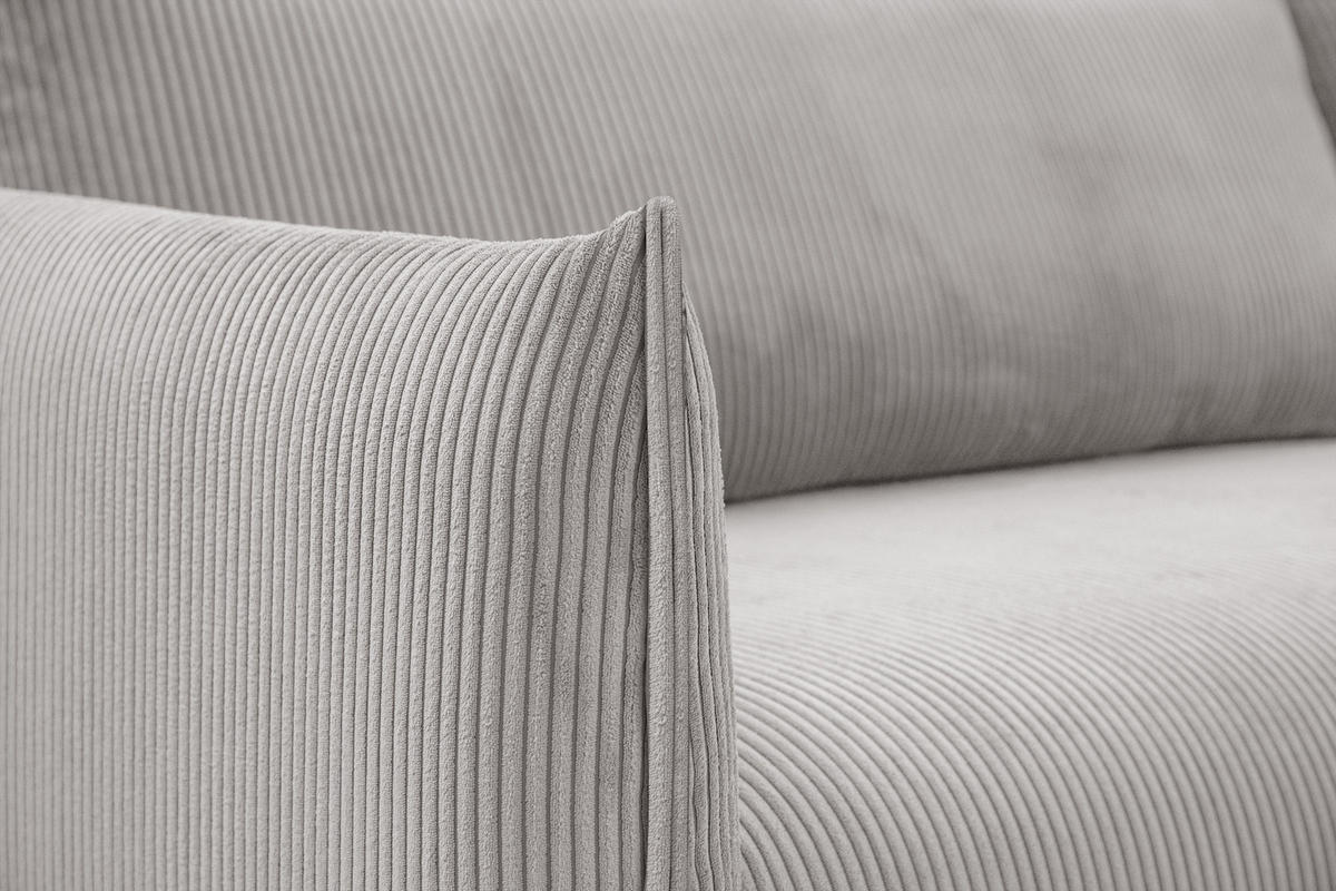 ECKSOFA TAUER 5-Sitzer, weiß - Schwarz/Weiß, Holzwerkstoff/Kunststoff (292/174cm) - Courtois Laville