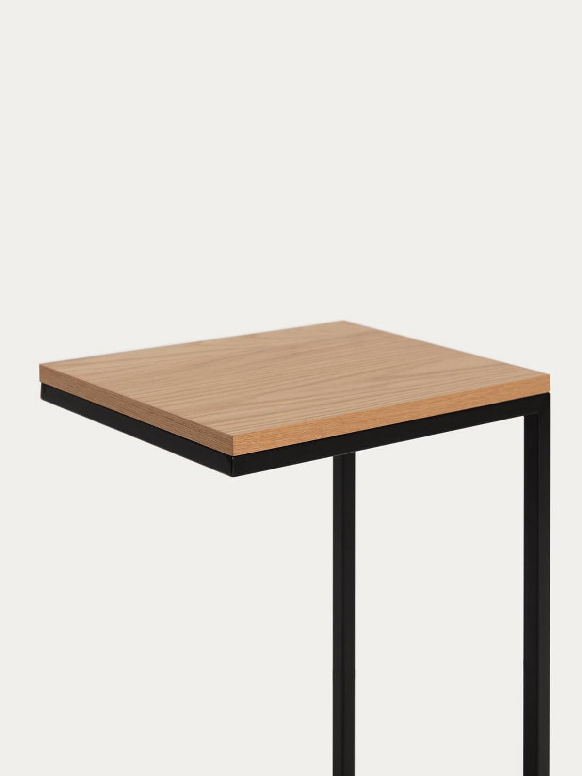 BEISTELLTISCH Galia Natur 30 cm x 60 cm - Schwarz/Braun, Holz (40/30/60cm) - Kenay Home