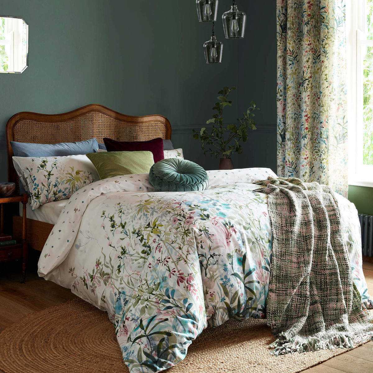 BETTWÄSCHE Frühlingswiese Bunt - Multicolor, Textil (200/200cm) - LAURA ASHLEY