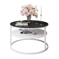 COUCHTISCH CIRI GLASS mit Regal - Weiß, Glas (70/70/47.4cm) - Lookway