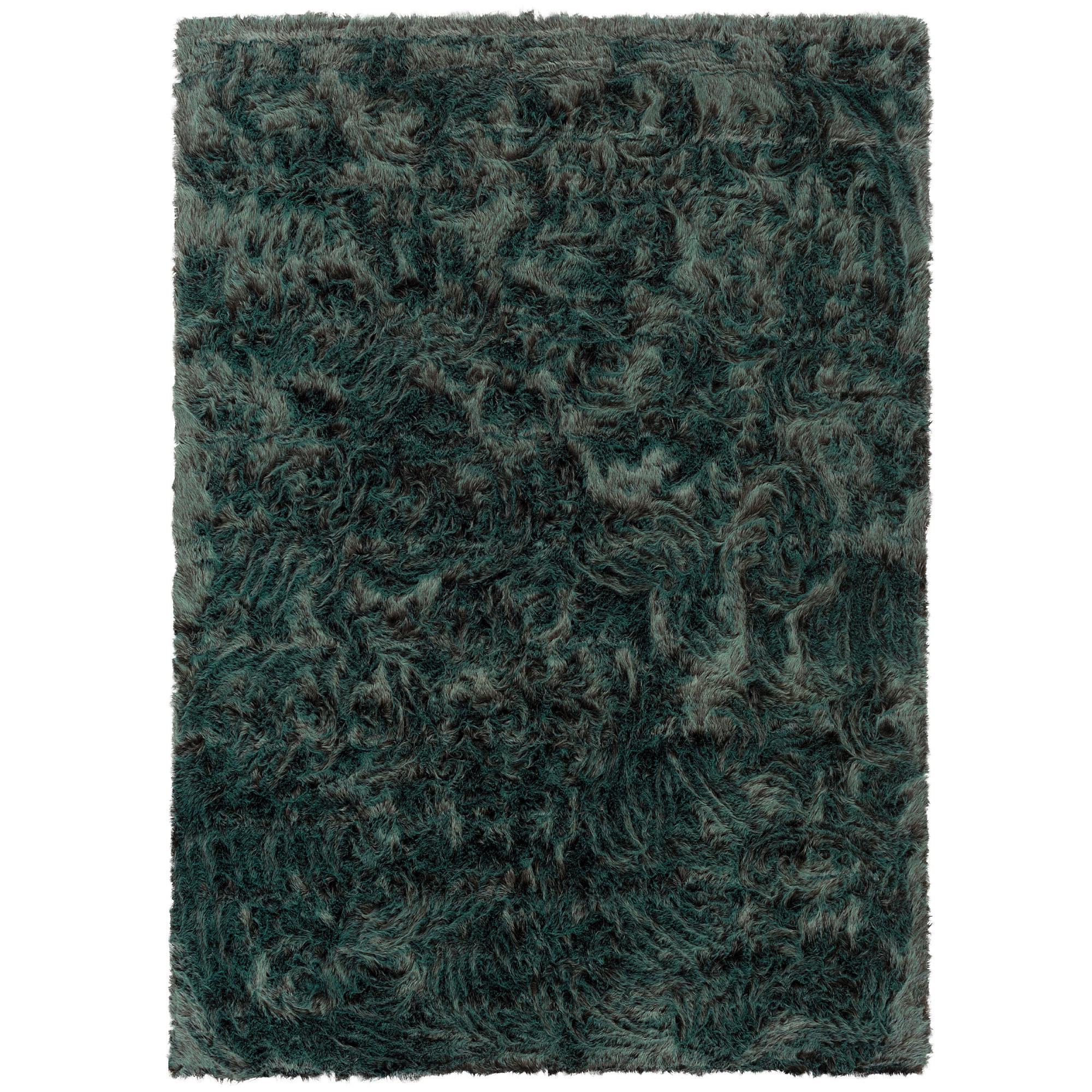 LUXUS SUPER SOFT FELLTEPPICH ASPEN MELIERT - Petrol, Textil (140/180cm) - Pergamon