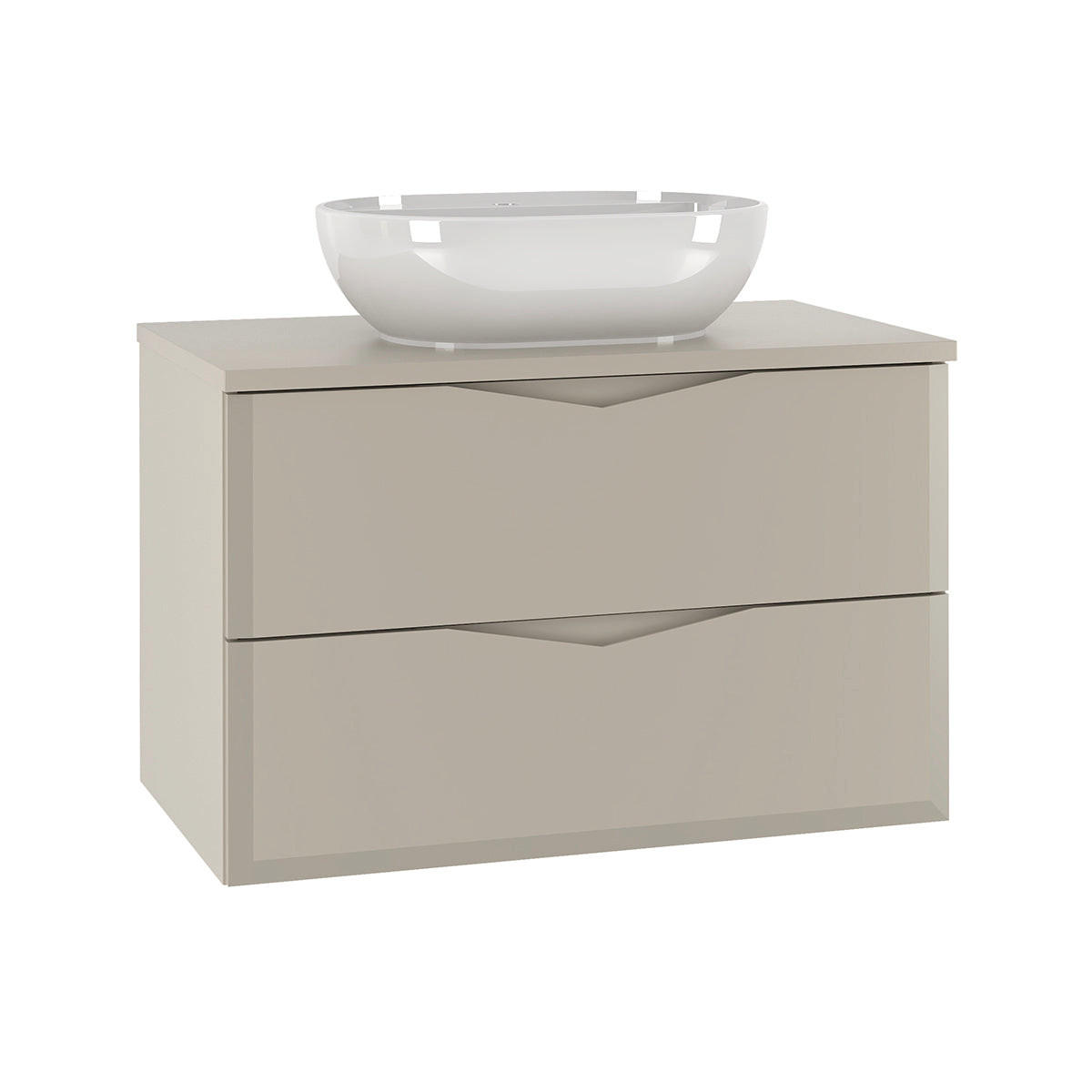 WASCHTISCH 80.6cm Ellie Kaschmir - Beige, Holzwerkstoff (80.6/52.2/46.5cm) - Petits-meubles