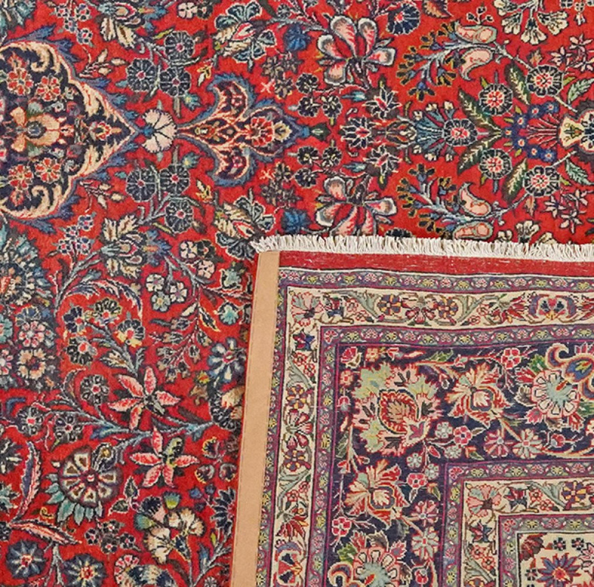 ORIENTTEPPICH handgeknüpft Ekbatan Rot 364/270 cm Schurwolle - Rot, Textil (270/364cm) - Looma