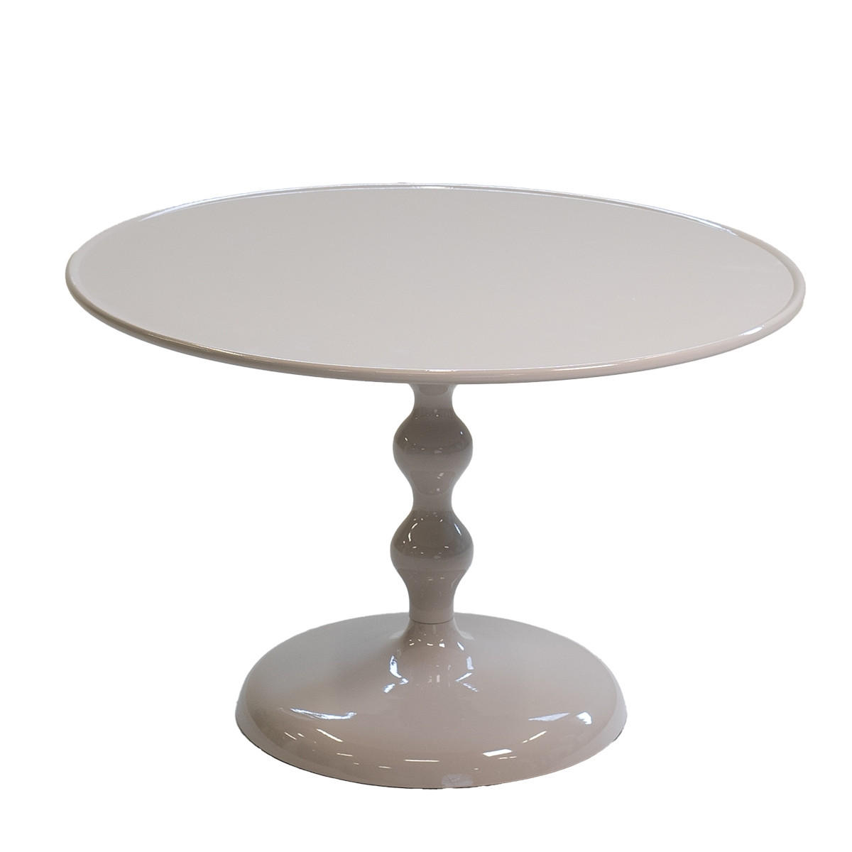 COUCHTISCH rund aus Aluminium 59cm, beige - Beige, Metall (59/59/39cm) - Giga Meubel