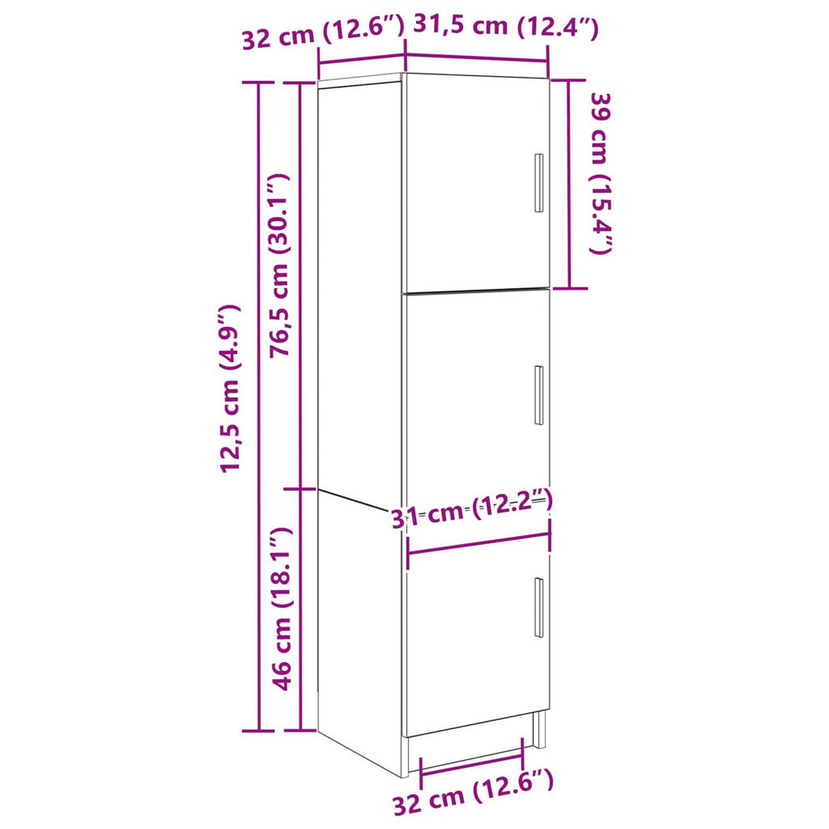 SCHREIBTISCH 2 Pcs Weiss - Weiß, Holzwerkstoff (150/133.5/124cm) - vidaXL