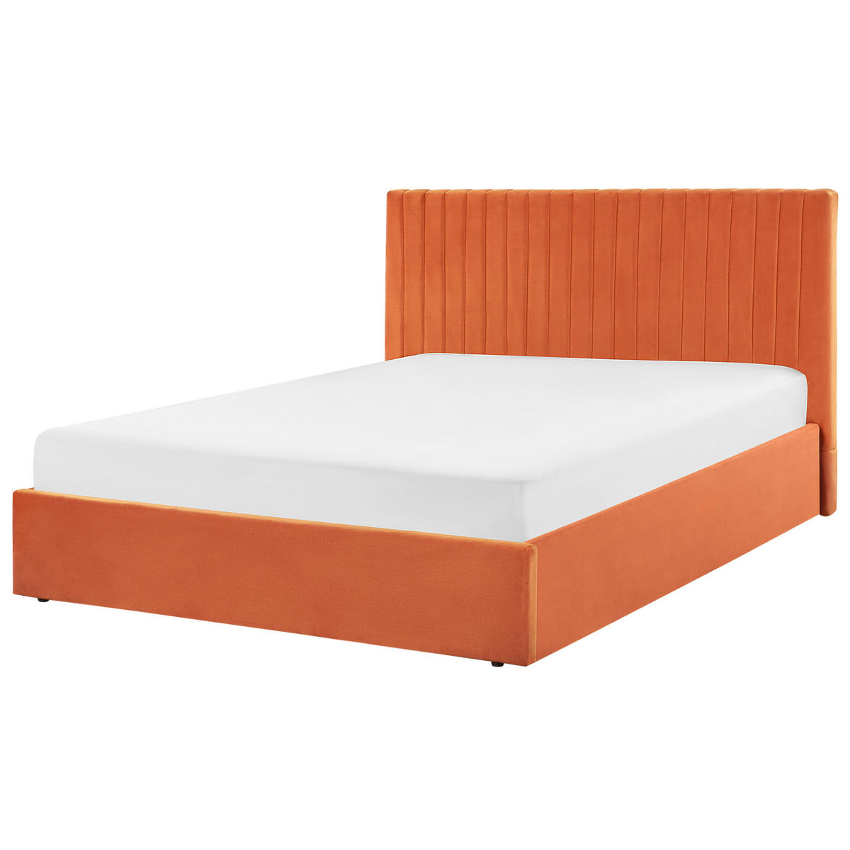 POLSTERBETT 160x200 cm Orange Vion - Orange, Textil (160/200cm) - Beliani