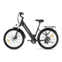 E-BIKE mit hydraulischen Scheibenbremsen, 100 km Reichweite & 80 mm Federweg (Schwarz) - Schwarz, Kunststoff (85cm) - Touroll