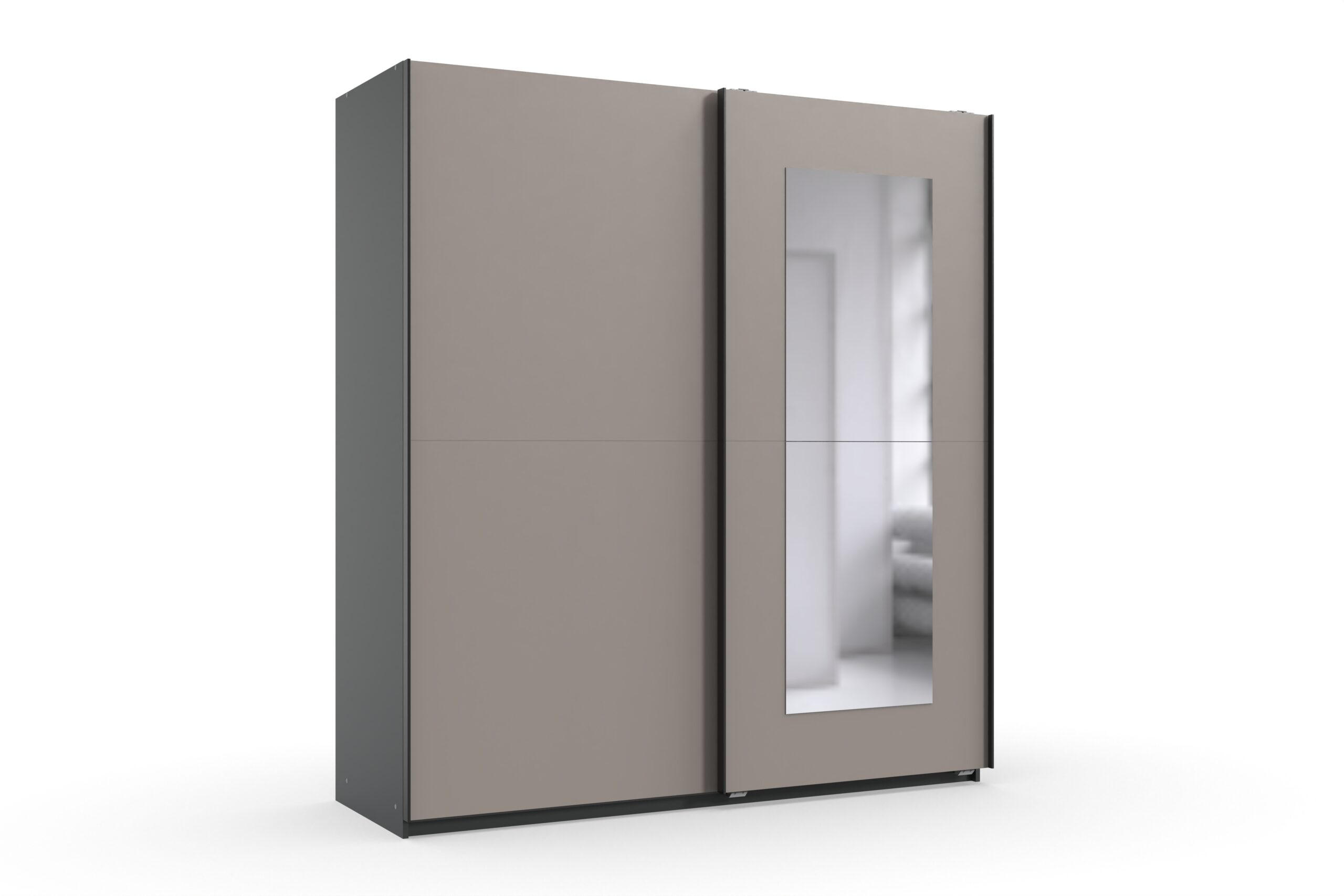 XXXLutz Schwebetürenschrank Grau 180x198x65 cm