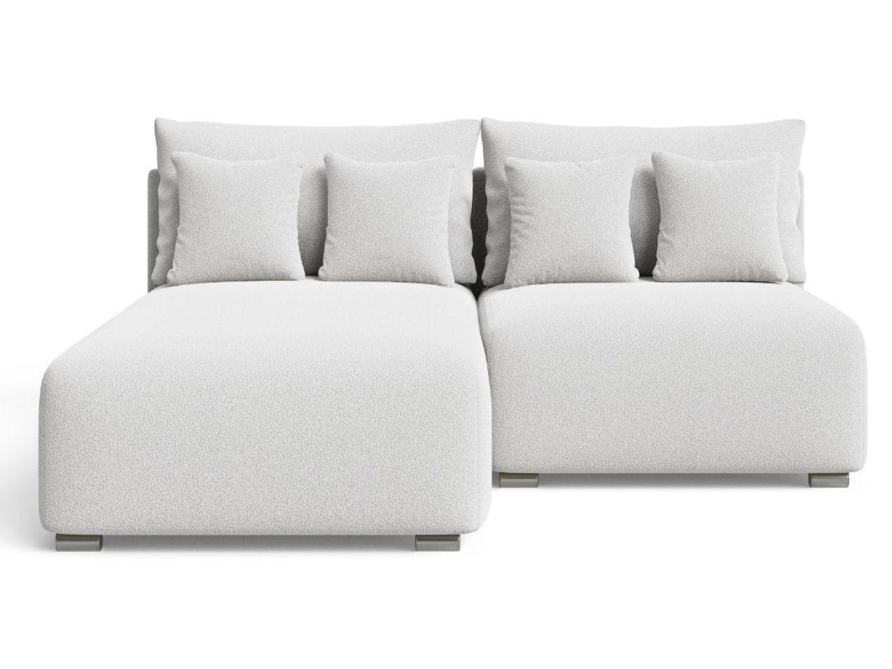 Graingold Ecksofa Weiß 206x190 cm