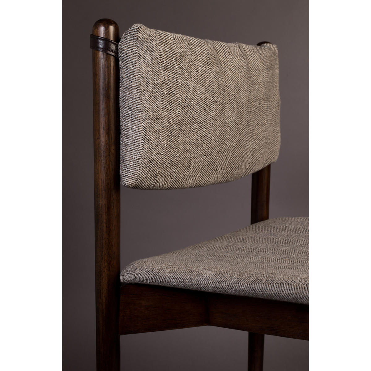 ESSZIMMERSTUHL Torrance - 2 er Set - Multicolor/Braun, Textil (46/78.5/52.5cm) - Dutchbone