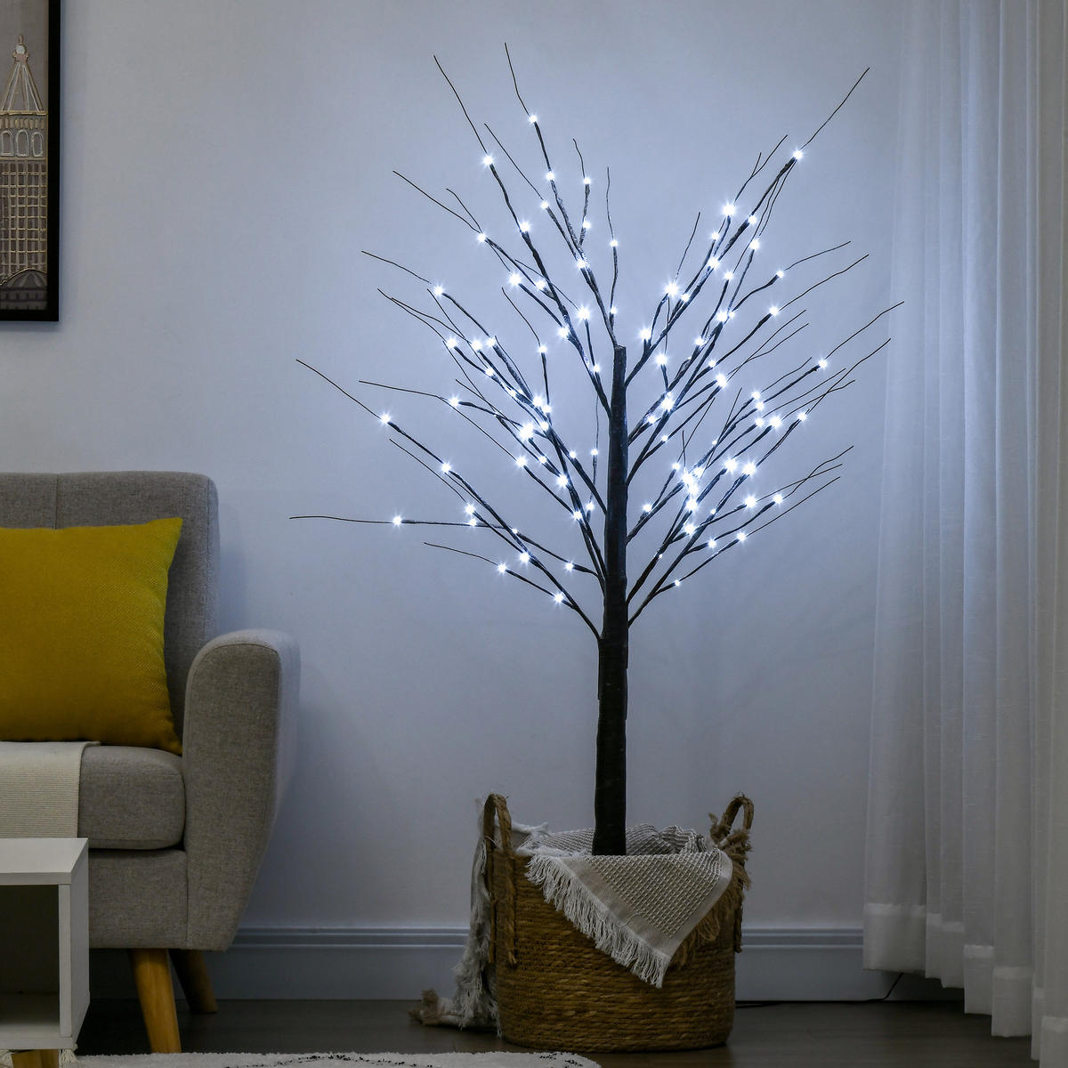 WEIHNACHTSBAUM Braun 22.0/22.0/150.0cm - Braun, Kunststoff (22/150/22cm)