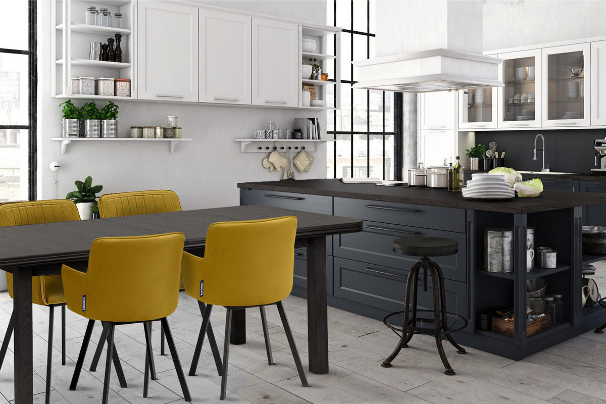 ESSTISCH COSPE ausziehbar bis 220cm, Wenge - Wengefarben/Braun, Holz (140/77/80cm) - KONSIMO®