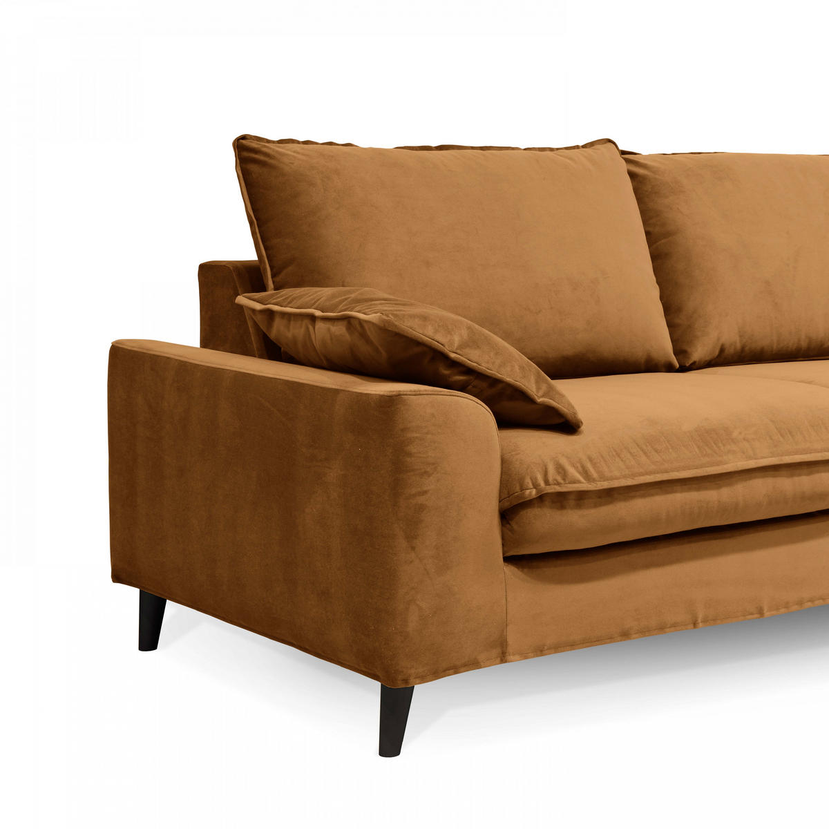 3-SITZER-SCHLAFSOFA, Stoff, Braun - Braun, Textil (97/88/205cm) - Oviala