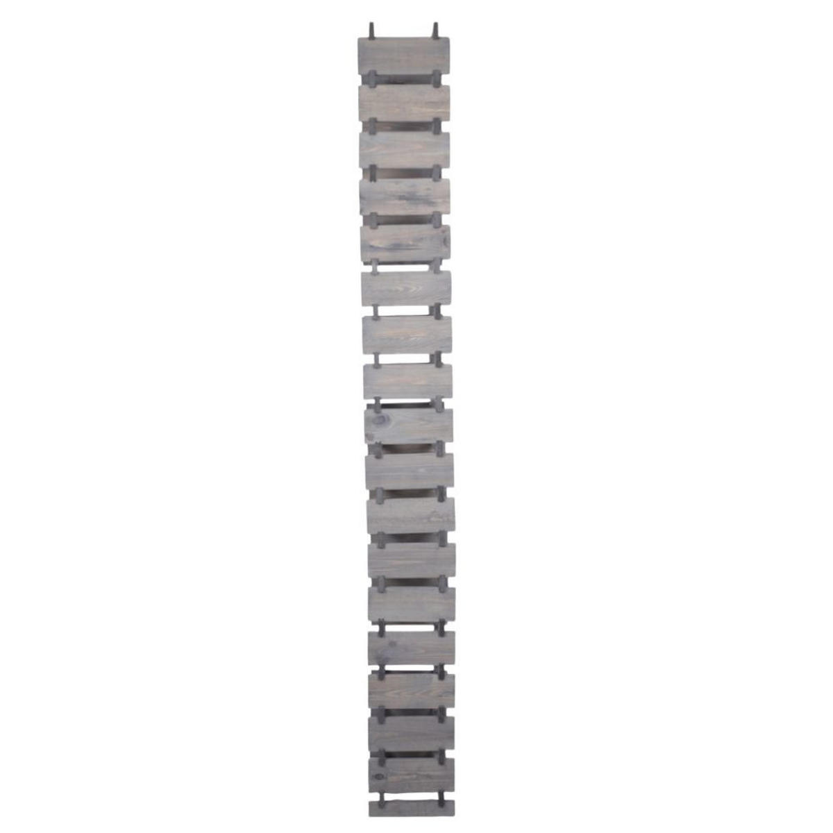 WEINREGAL VINOTECA FLEX PRO HxBxT 247x46x28cm 72 Flaschen auf 18 Ebenen Grau - Grau, Holz (46/247/28cm) - PROREGAL