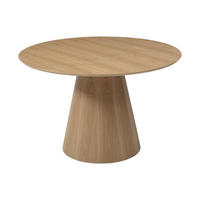 ESSTISCH rund - 4 Personen - Eichenfurnier - Holzfarben hell - ANTALIZA - Hellbraun, Holz (120/120/75.5cm) - Vente-Unique