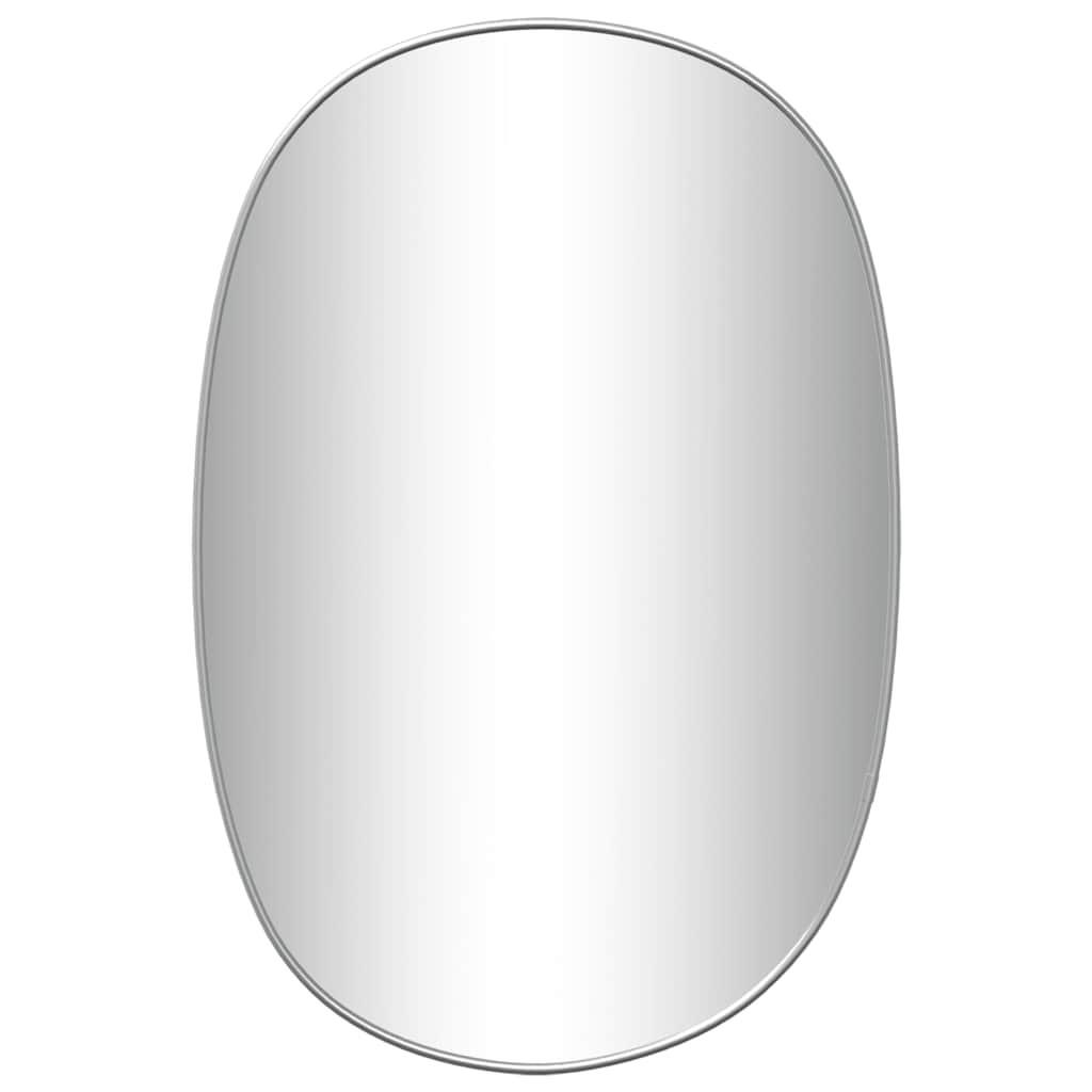 WANDSPIEGEL Silbern 50x35 cm - Silberfarben, Glas (35/50/1cm) - furnicato