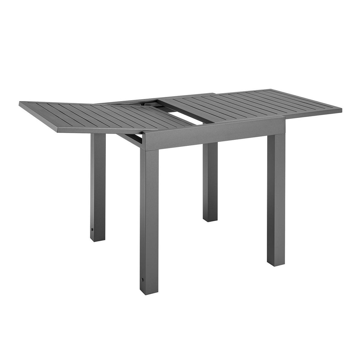 GARTENTISCH Laki grau 70x70x75 cm - Grau, Metall (70/70/75cm) - Juskys