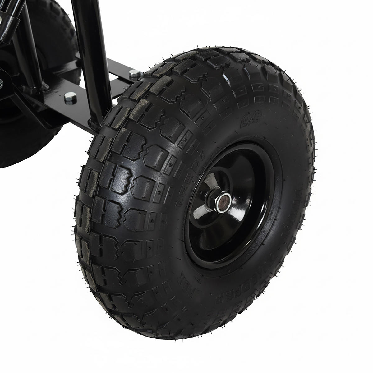 GARTENSITZ - Schwarz, Kunststoff/Metall (46/44.5/86cm) - Relaxdays