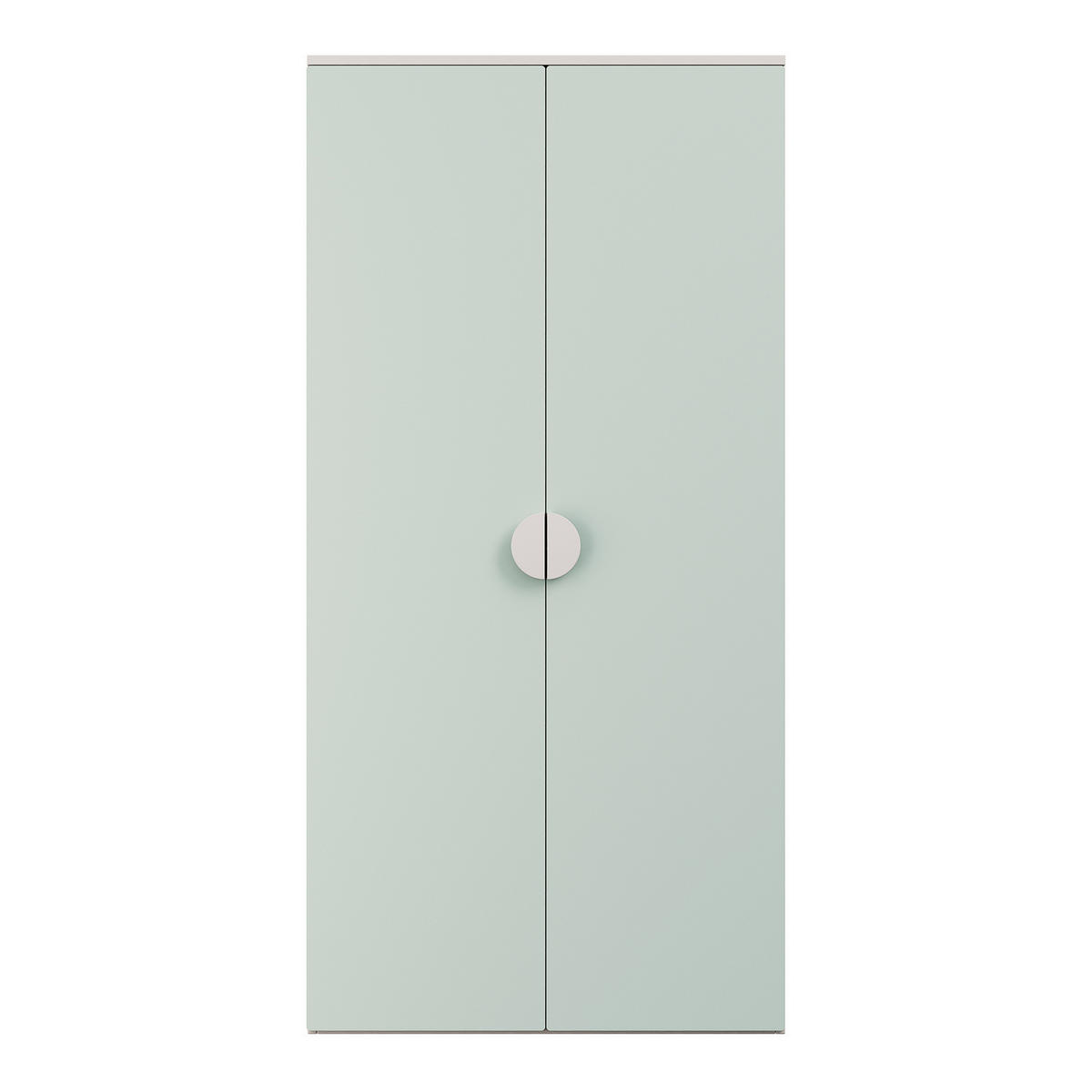 DĚTSKÁ SKŘÍŇ Sandnes II. - bílá/mátově zelená, kompozitní dřevo (40/123/60cm) - [en.casa]
