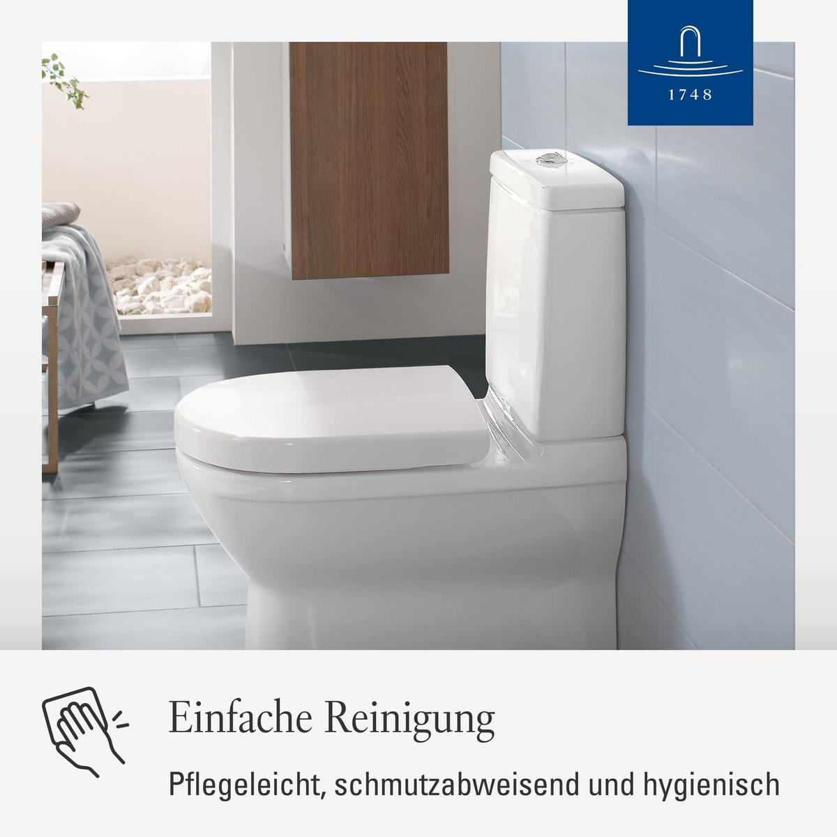 WC-SITZ O.novo weiß 423 x 368 x 51 mm - Weiß, Kunststoff (36.8/5.1/42.3cm) - Villeroy & Boch