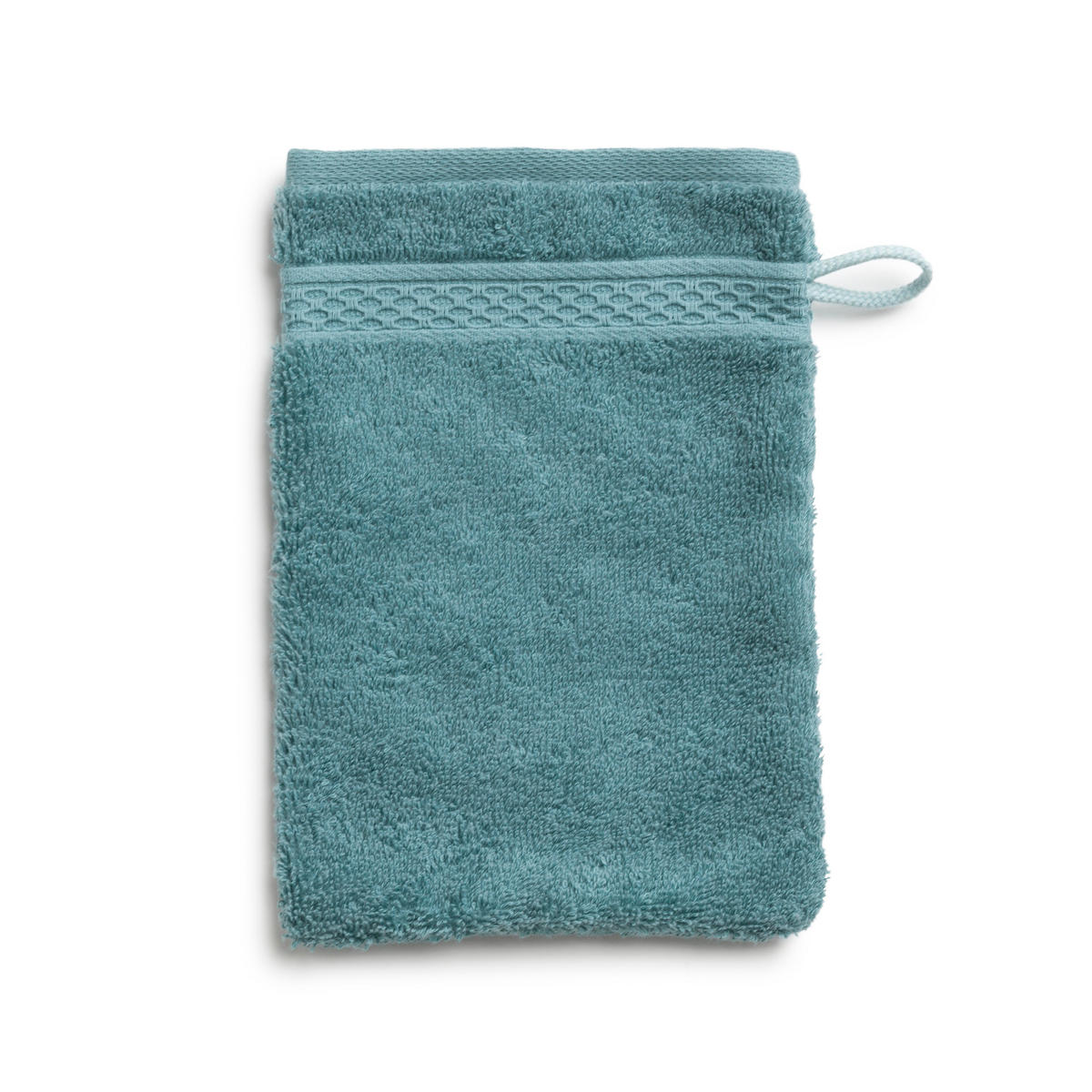 WASCHHANDSCHUH PURE LUXURY - Türkis, Textil (15/20cm) - MÖVE