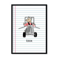 POSTER Glazon Der Glühen A4 Rahmenlos - Klar, Papier (29.7/5/21cm) - Nacnic