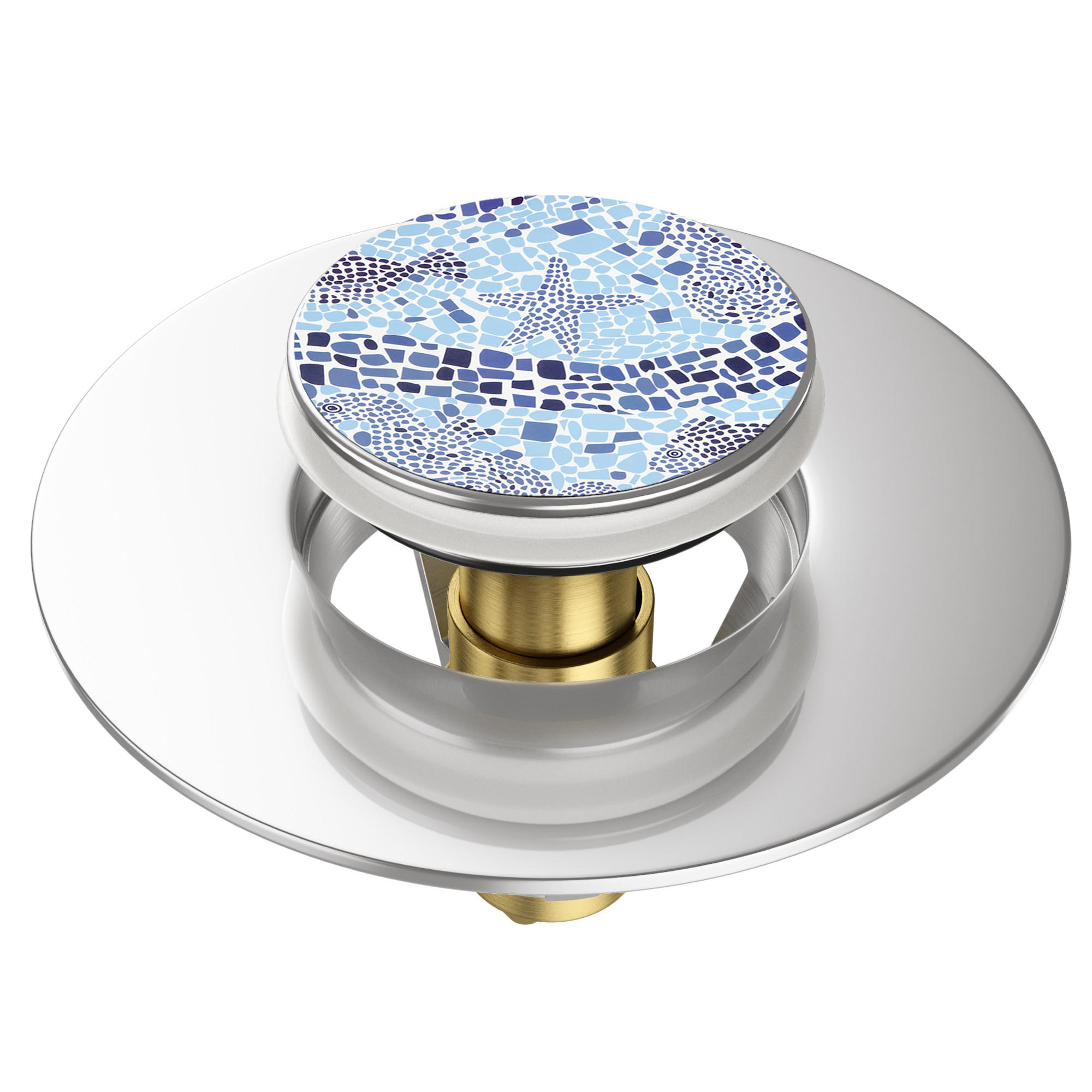 Sanilo Waschbeckenstöpsel Blau 6x4x5 cm